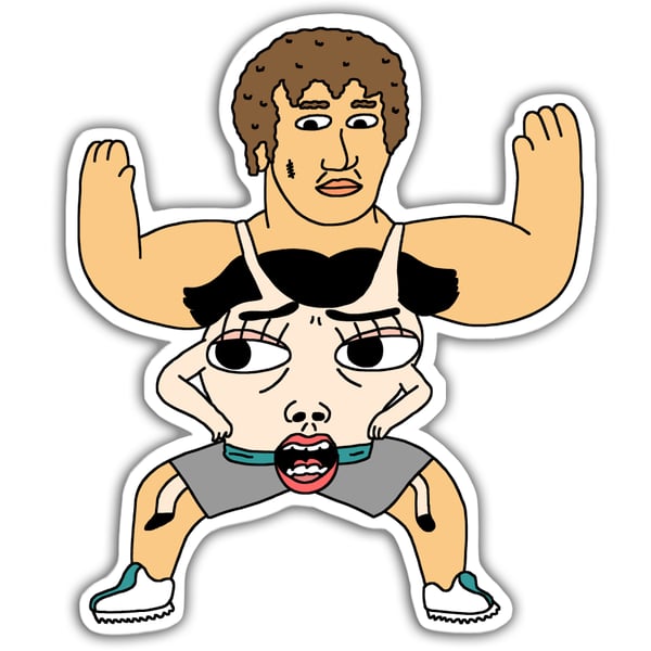 Kevin and Mila sticker - Sick Animation Shop