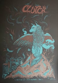 Image 2 of CLUTCH gig poster (Paris 2018)