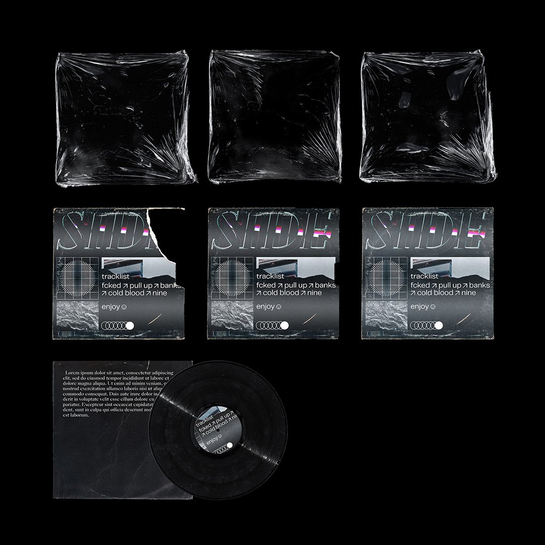 Image of Vinyl disk mockup