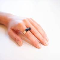 Image 4 of LOUISE RING _ VERMEIL & OBSIDIAN