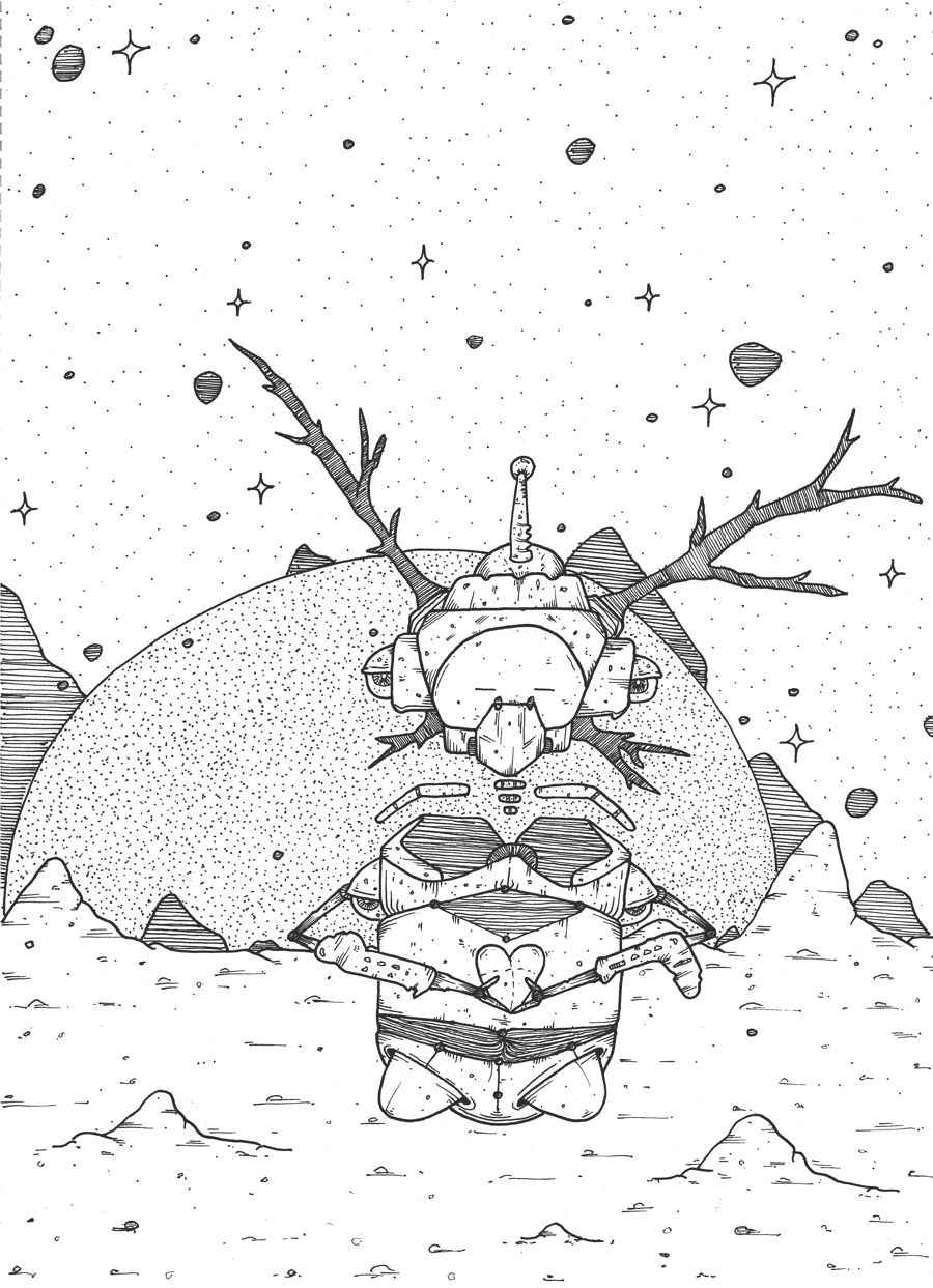 Image of Nukes - Ink Pen On Paper 