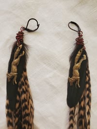 Image 2 of Handmade fox earrings 