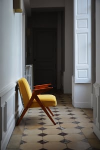 Image 5 of Fauteuil BUNNY jaune et oiseaux