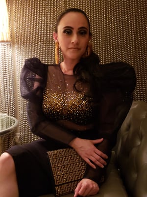 Image of Bombshell Rhinestone Blouse 