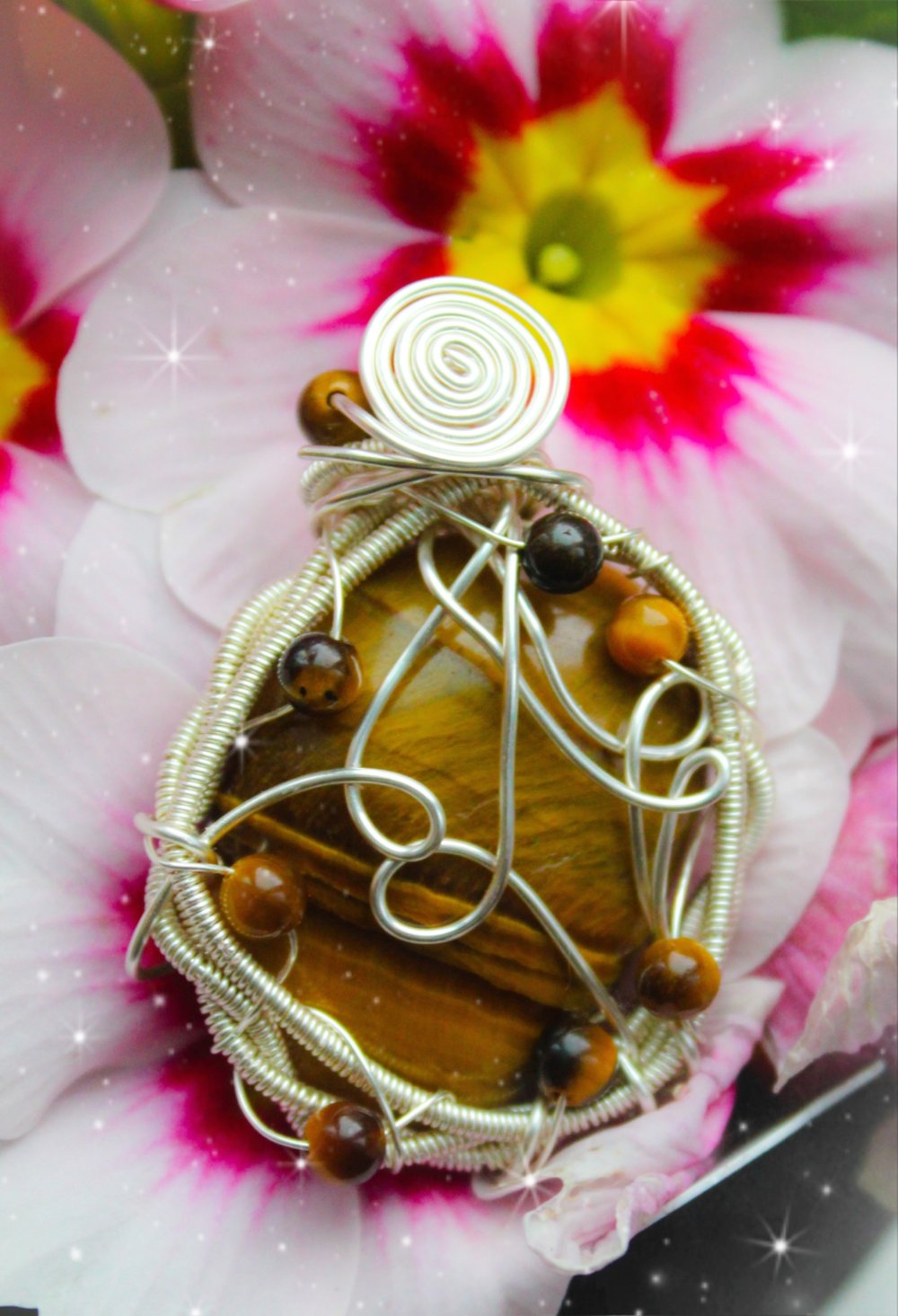 tigers eye pendant 