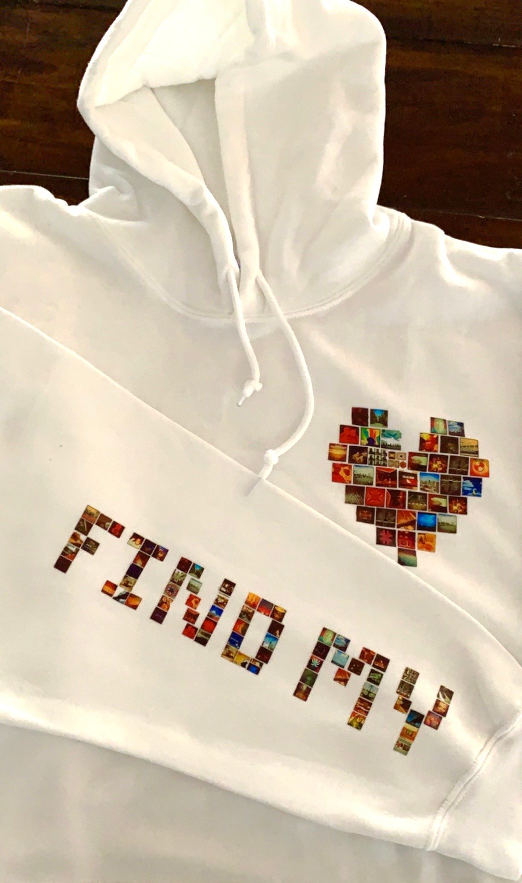 Image of Limited Edition White “Find My Love” Sleeve Hoodie