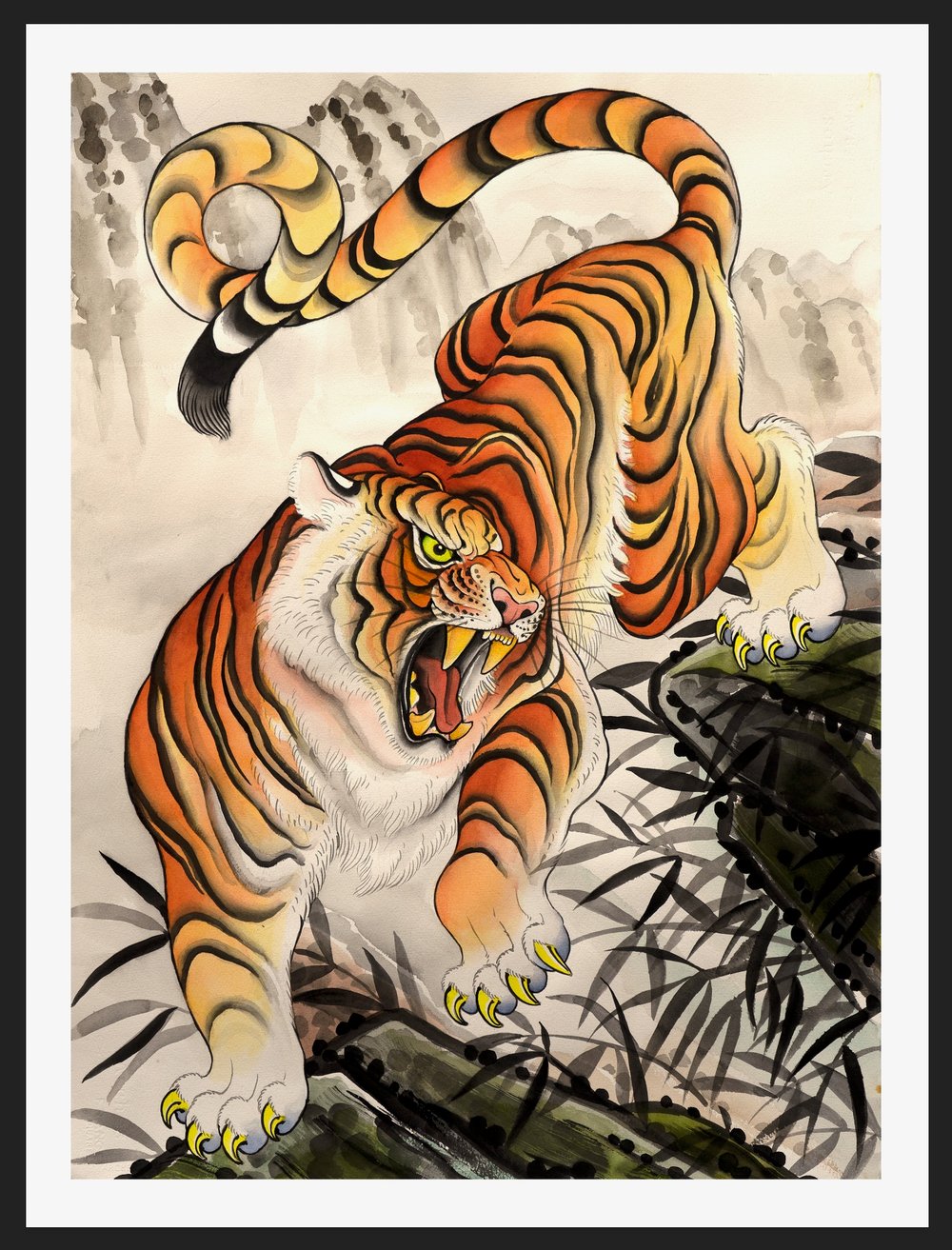 Image of Chinese Tiger Print