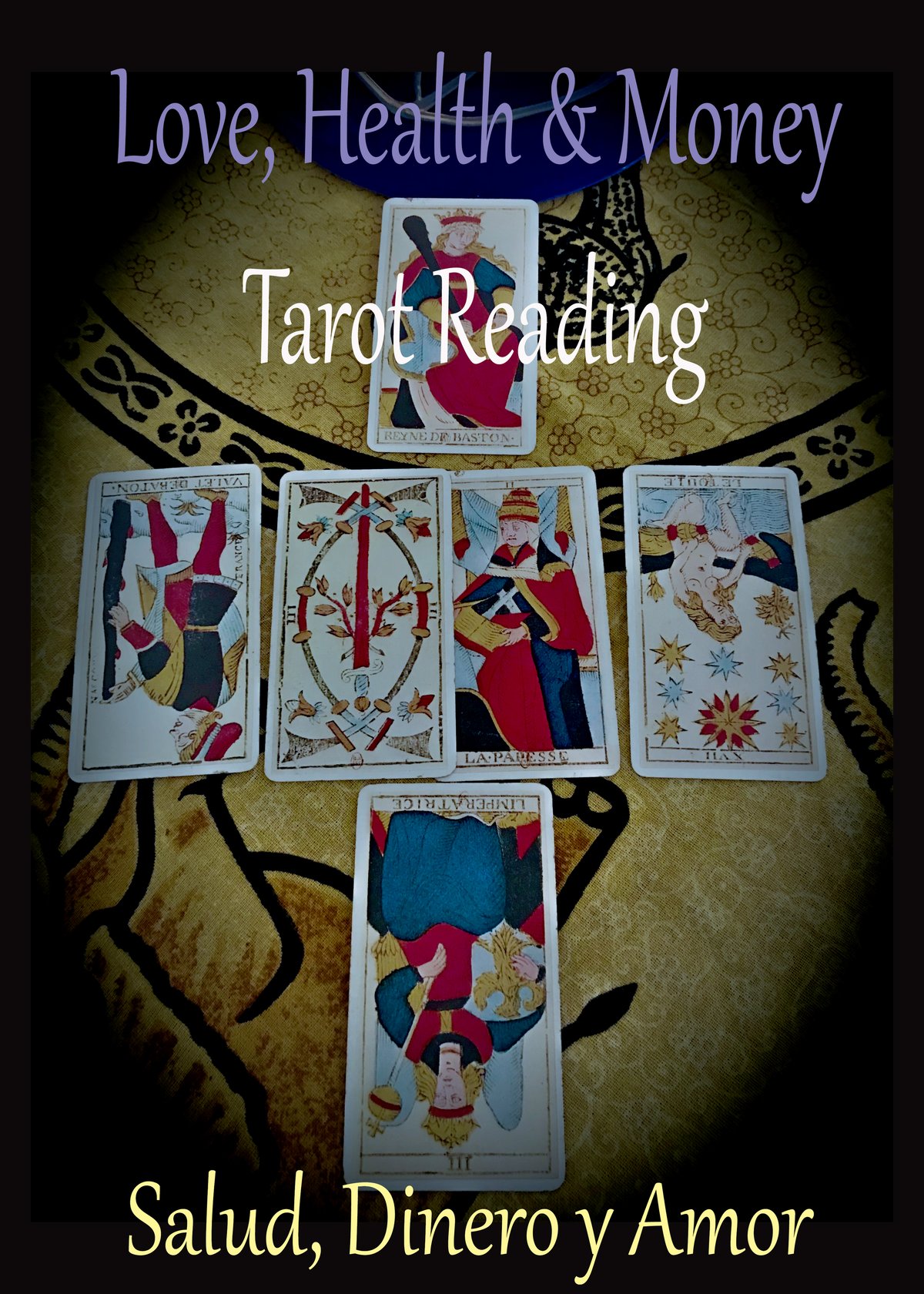 Image of Telephone Tarot Reading Health , Money and Love/ Lectura de Tarot por telefono: Salud, Dinero y Amor