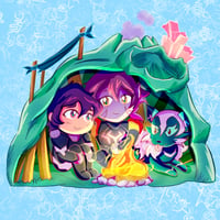 Image 3 of 'Space Whale Camping' Keith and Krolia Acrylic + Wood Standee