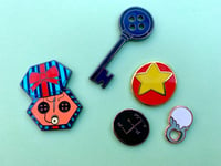Image 1 of Coraline Enamel Pins + Accesories 