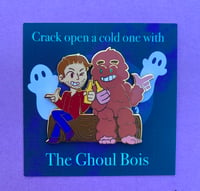 Image 2 of "Brewski Ghoul Bois" Buzzfeed Unsolved Enamel Pins 