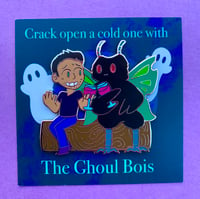 Image 3 of "Brewski Ghoul Bois" Buzzfeed Unsolved Enamel Pins 