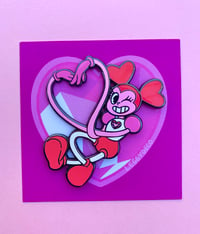 Image 3 of "Your New Best Friend" Spinel Enamel Pin 