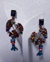 Multicolor Bohemian Lobester Dangle Earrings 