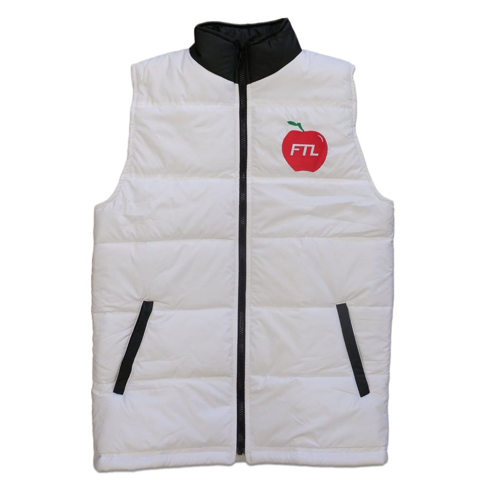 Image of Big Apple Puffer Vest (White)