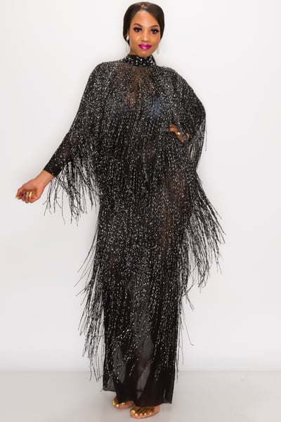 Image of KIMORA FRINGE DRESS