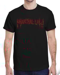 Red on Black Logo Tee