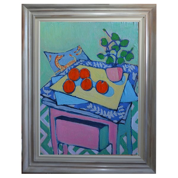 Image of Contemporary Painting, 'Zebras and Oranges,' Poppy Ellis