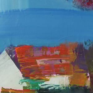 Image of 1960's Oil Painting, 'Bohuskus.' LARS BERTLE