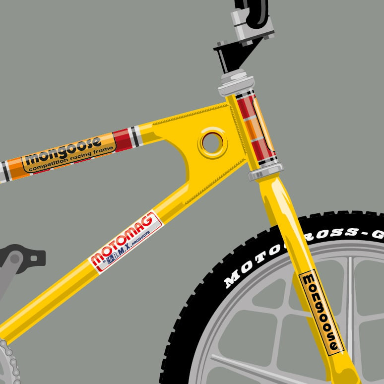 mongoose yellow mountain bike