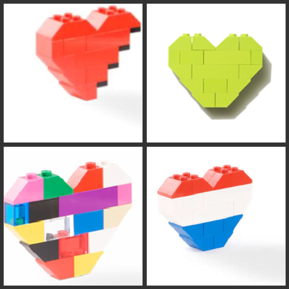 Lego 2025 heart brooch