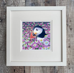 Image of Daisy puffin ALL sizes print 