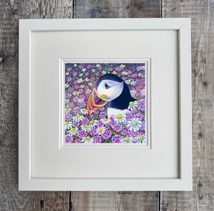 Image of Daisy puffin ALL sizes print