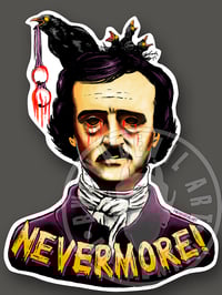 Image 1 of Edgar Allan Poe (Nevermore!) Vinyl Sticker 