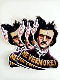 Image 2 of Edgar Allan Poe (Nevermore!) Vinyl Sticker 