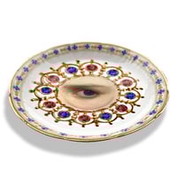 Image 2 of Lover´s eye - Rubí - Vintage French Porcelain Plate - More than 120 Years Antique - #0705