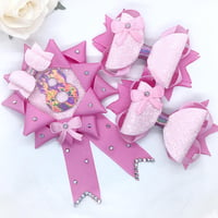 Image 1 of Birthday set, 2 bows and matching Rosette