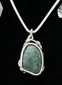Chrysocolla in Silver