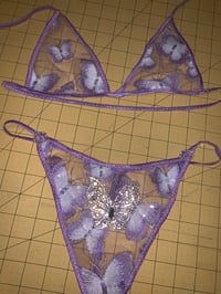 Image 2 of Butterfly sheer set 