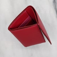 Image 4 of SLIM TRIFOLD Wallet– Red & Pink