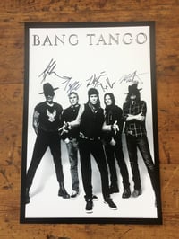 BANG TANGO "WHISKY" HAND SIGNED LIMITED EDITION WHITE POSTER