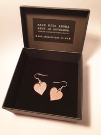 Image 1 of Small Heart Drops in Rose Gold