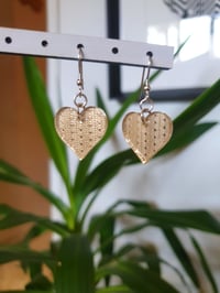 Image 2 of Small Heart Drops in Gold