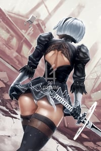 YoRHa No.2 Type B, Nier Automata Poster Print