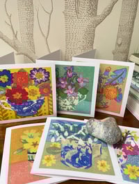Set of 6 floral cards 