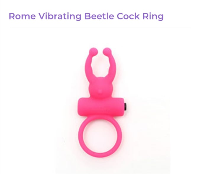 Image of Vibrating Beetle Cock Ring