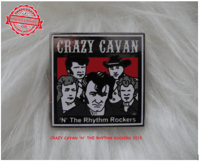 Image 1 of CRAZY CAVAN SQUARE PIN BADGE  - LOW STOCK