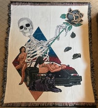 Image 1 of 'Panthers of The Black Rose' woven blanket PREORDER