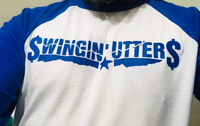 Blue Logo Baseball tee