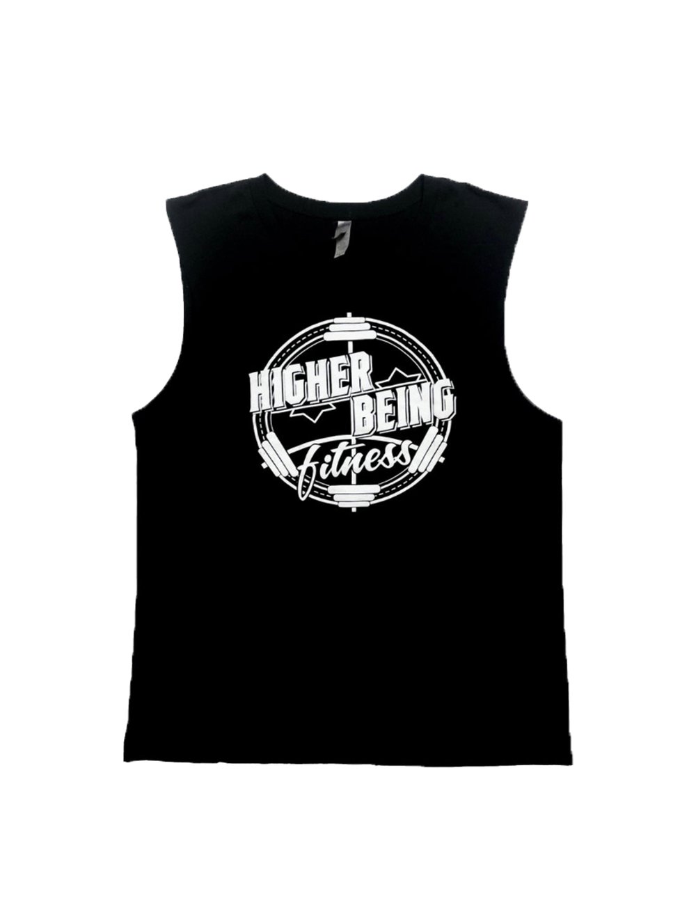 Image of Black Higher Being Men’s Muscle Tanks.