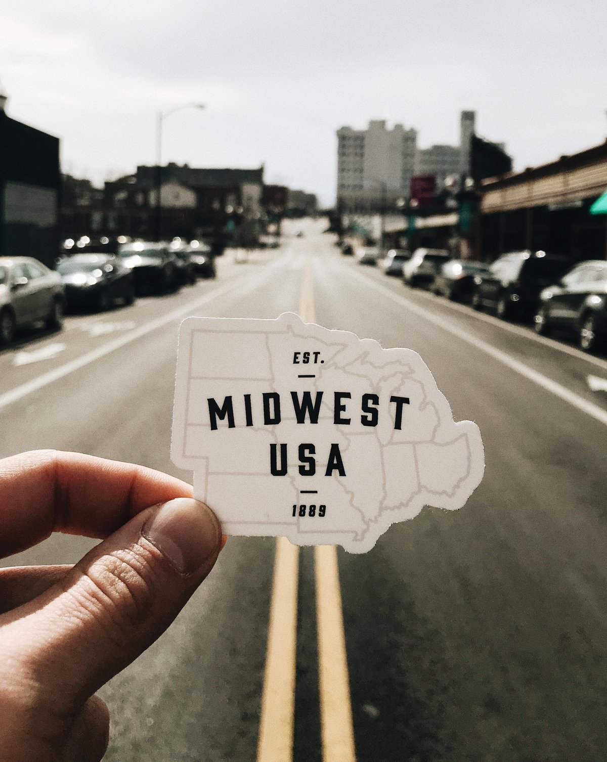 Image of Midwest State Outlines Sticker