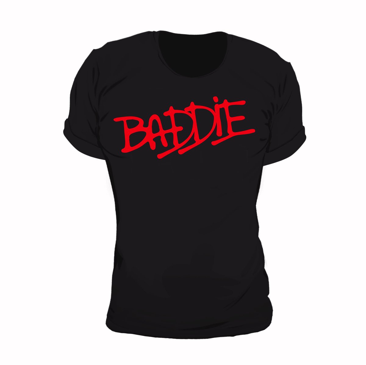 Baddie Classic Black Tee Haus of Swag