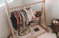 Image 3 of Wooden Kids Clothing Rack