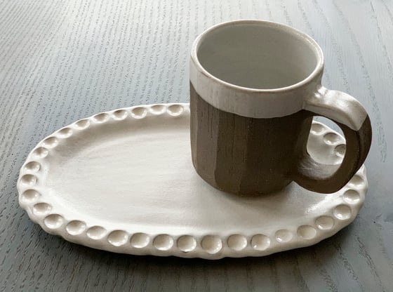 Image of Cup and Cookie Plate Set 4