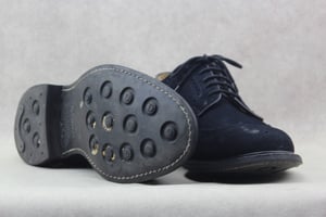 Image of Cotterstock in blue navy suede VINTAGE by Church's