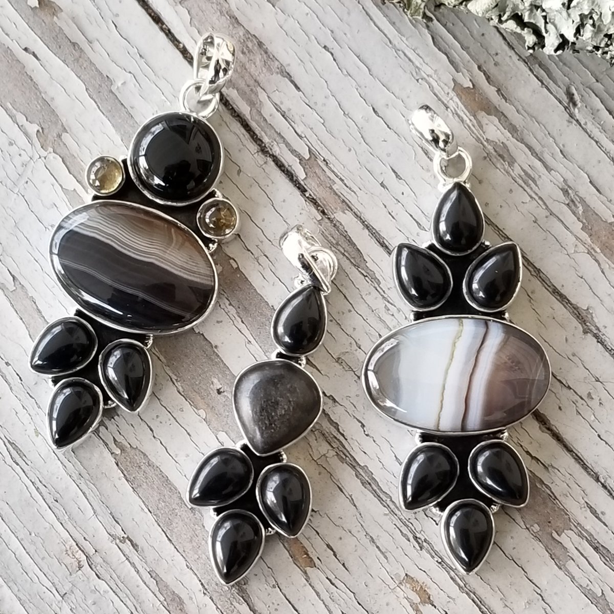 Image of Hazel Creek Collection - Statement Pendants in Sterling Silver